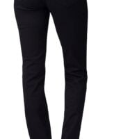 black straight leg jeans