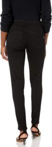 black straight leg jeans