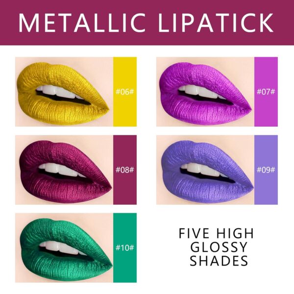 metallic lipstick set