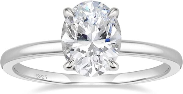 best 3CT 925 silver engagement rings