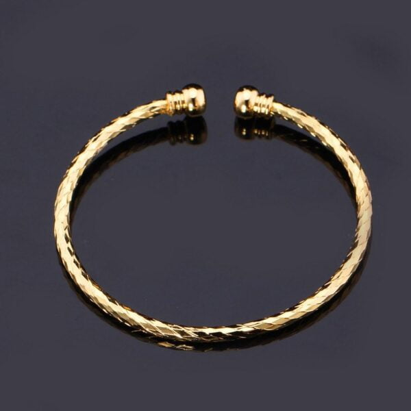 best U7 simple cuff bracelet 18K