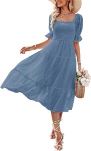 best 2024 summer puff sleeve dress