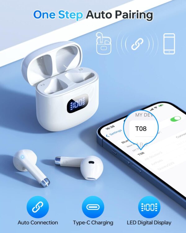 best earbuds bluetooth headphones 40Hrs