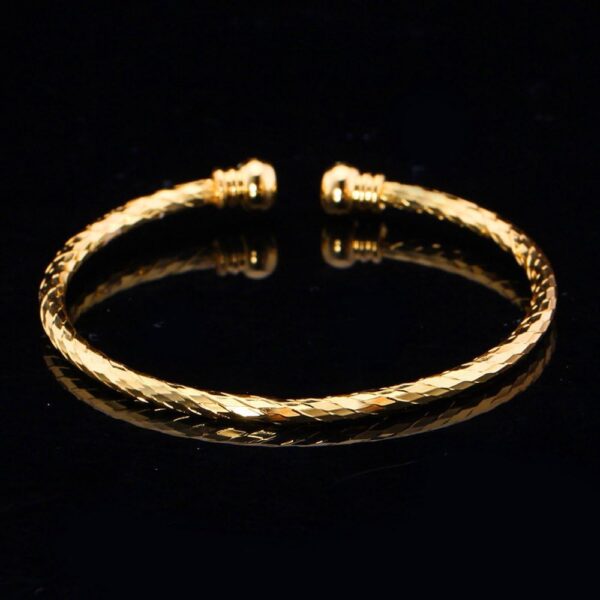 best U7 simple cuff bracelet 18K