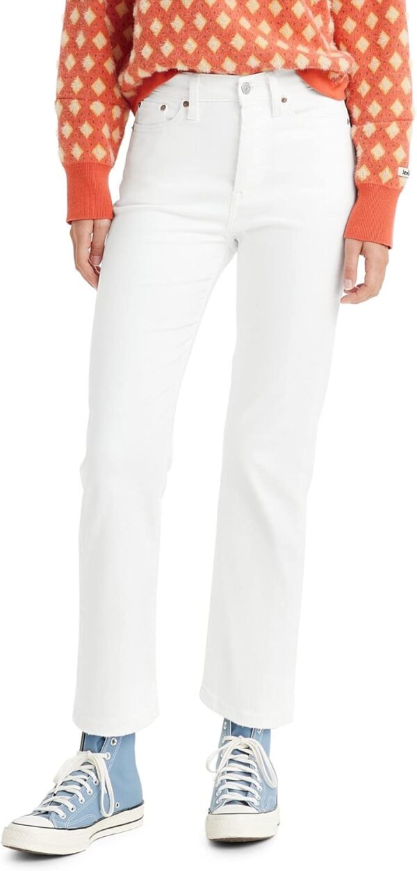 best white straight jeans 1 count