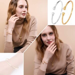 best U7 simple cuff bracelet 18K