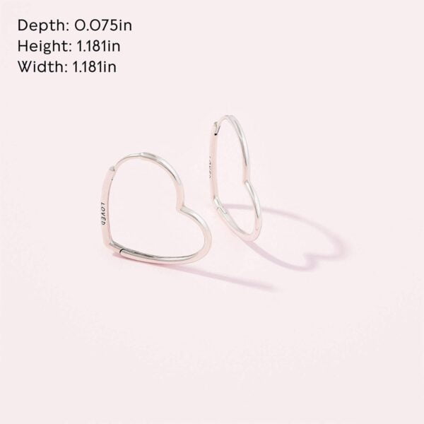 best heart hoop earrings 1 pair