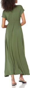 waisted maxi dress