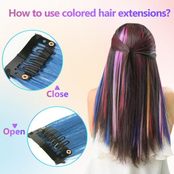 best 22 Pcs colored hair extensions