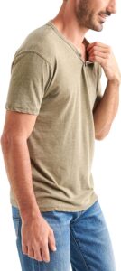 notch neck tee shirt