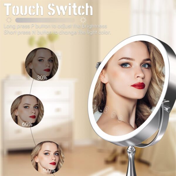 best lighted makeup mirror, 1X/10X