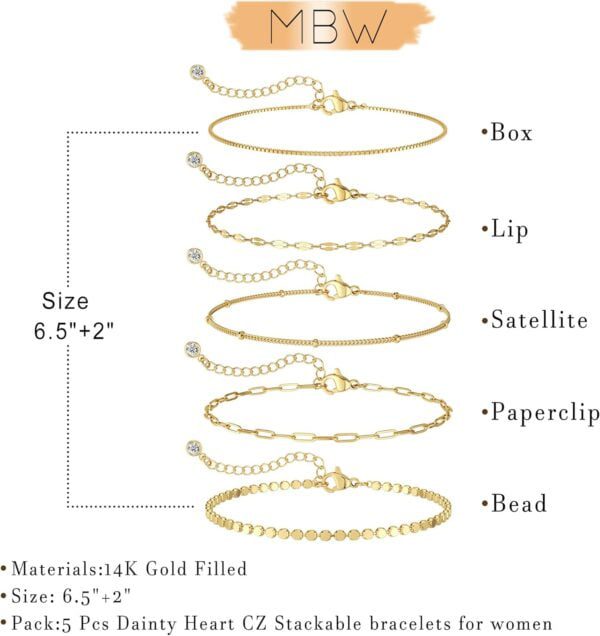 best gold bracelets for women 14K