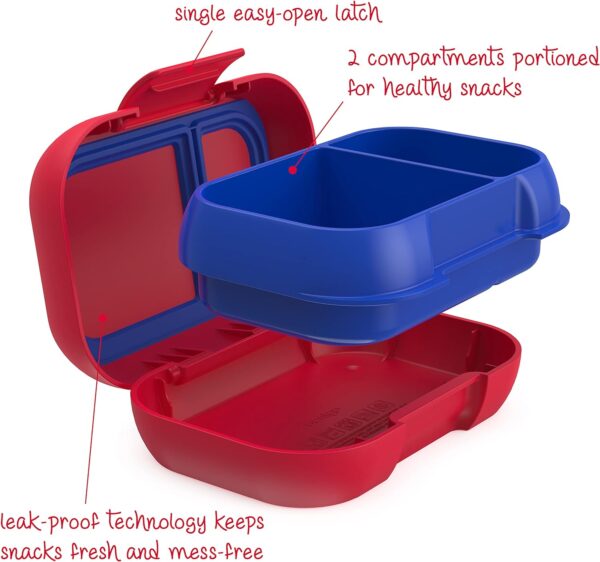 best food storage for snacks 2 Compartment