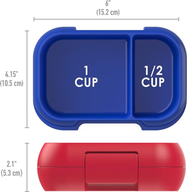 best food storage for snacks 2 Compartment