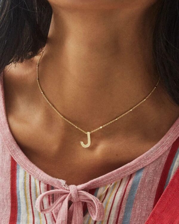 best letters a-z necklace for Women 14k Gold