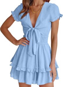 short sleeve mini dress