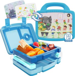 best lunch box with art 2 Compartment for Ice Packs