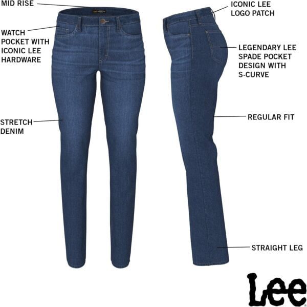 best rise straight leg jean 1 count