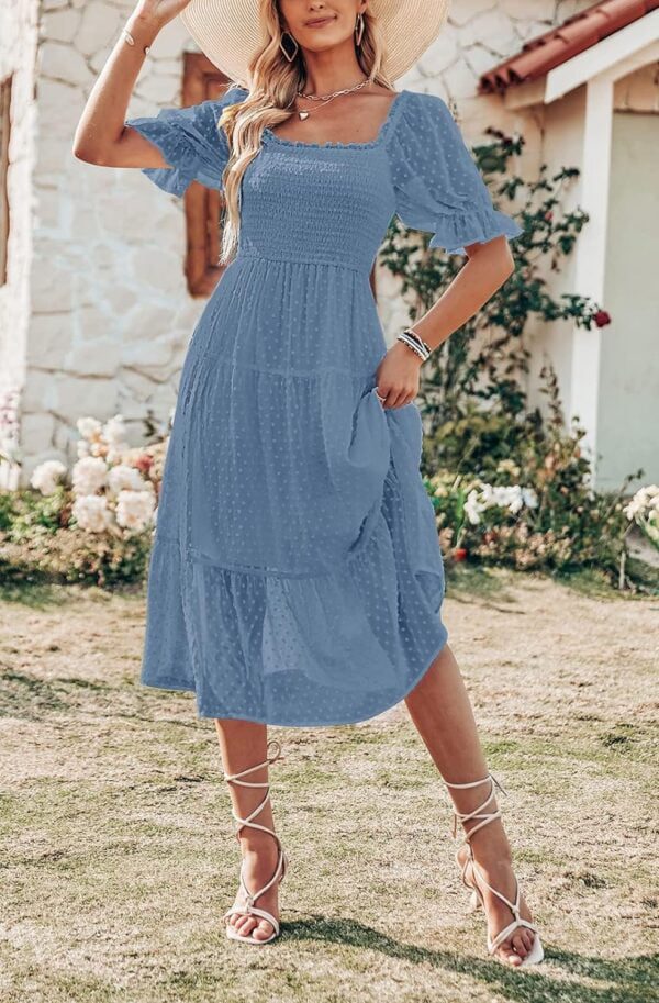 best 2024 summer puff sleeve dress