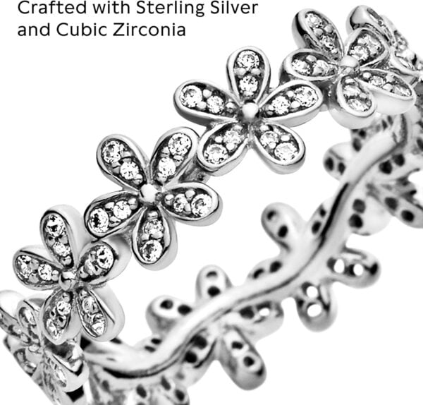 best silver flower ring 1 pc