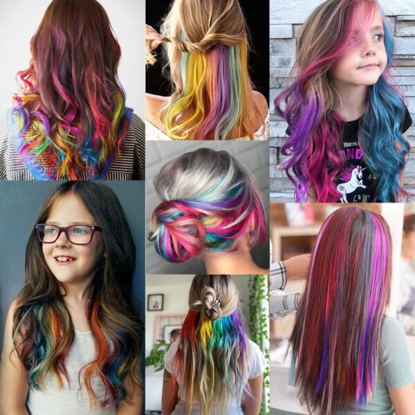 best 22 Pcs colored hair extensions