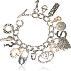 logo charm bracelet