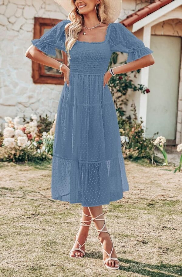 best 2024 summer puff sleeve dress