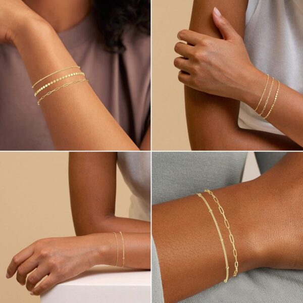 best gold bracelets for women 14K