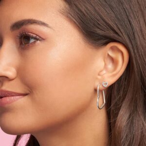 heart hoop earrings