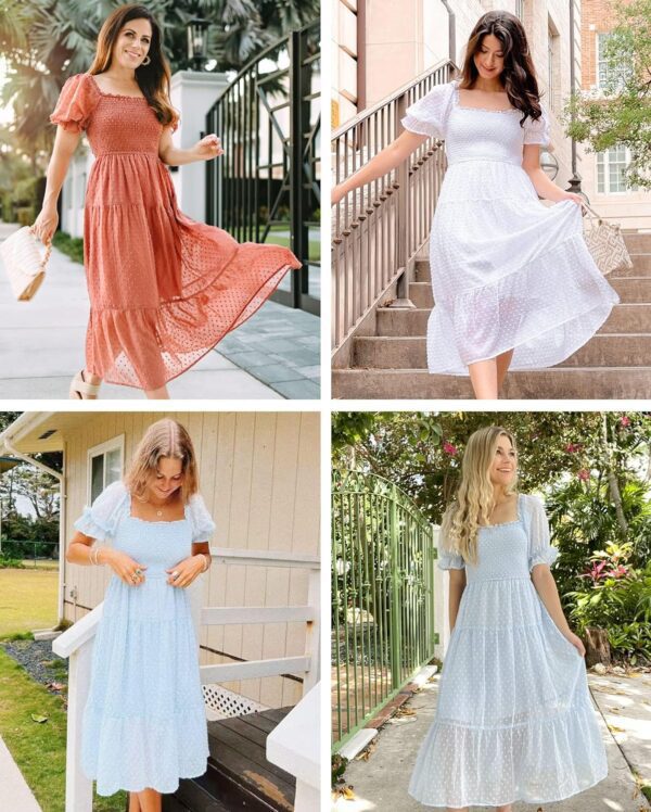 best 2024 summer puff sleeve dress