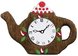 teapot wall clock accessory