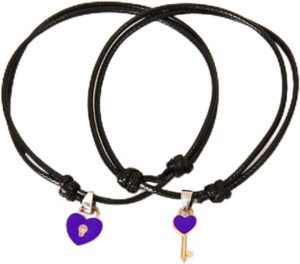 best 2pcs key lock couple bracelet