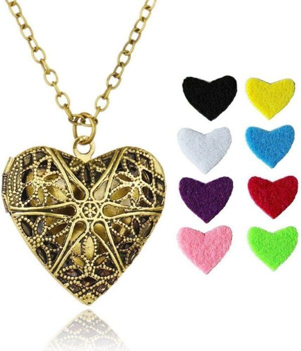 best necklace love heart locket 8 Aromatherapy